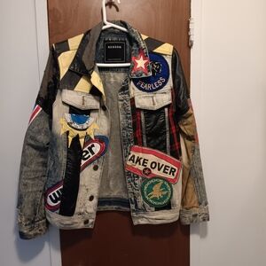 Reason Unisex Multicolor Patchwork Bomber Jacket